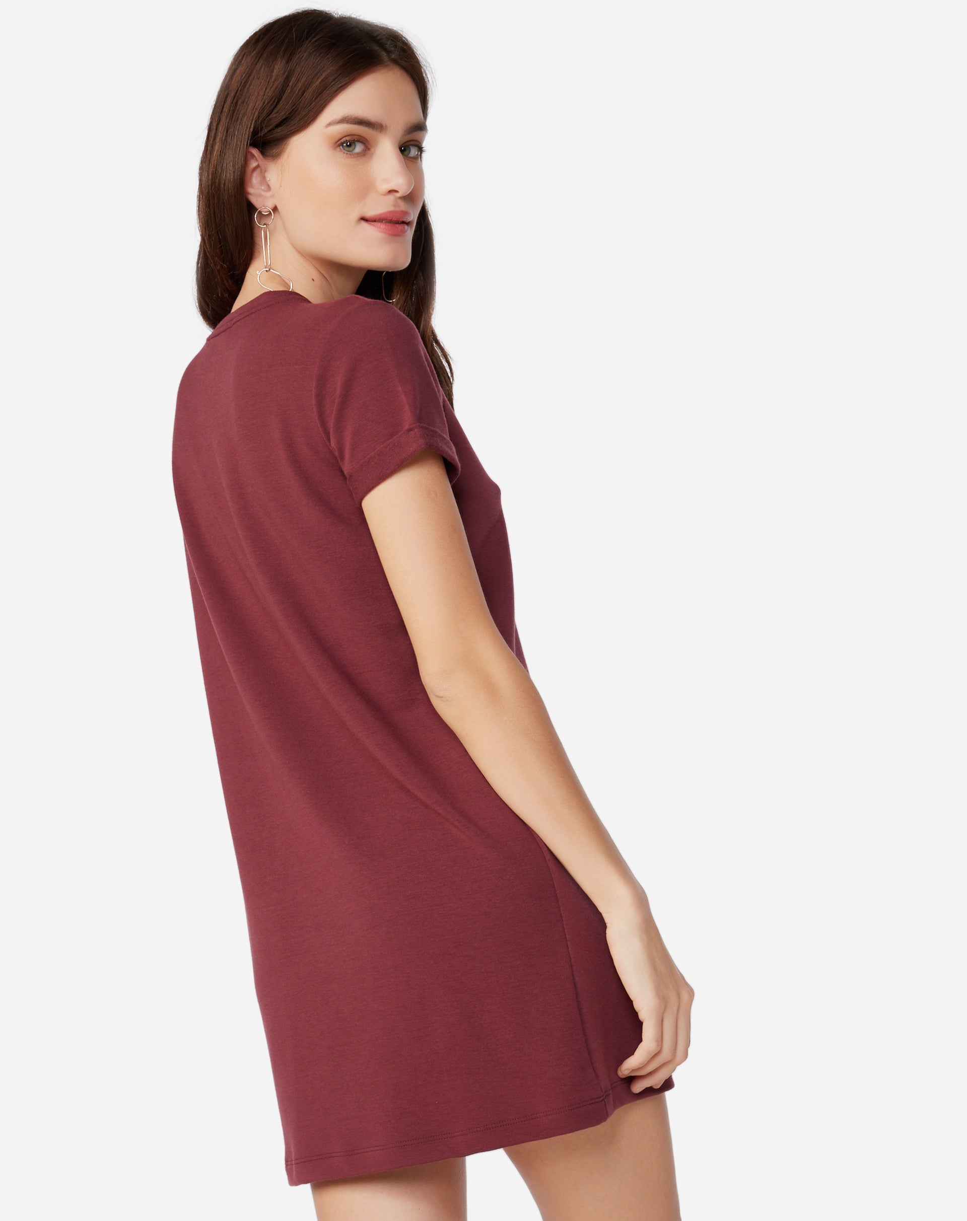 VESTIDO CURTO MALHA BASIC - ROXO