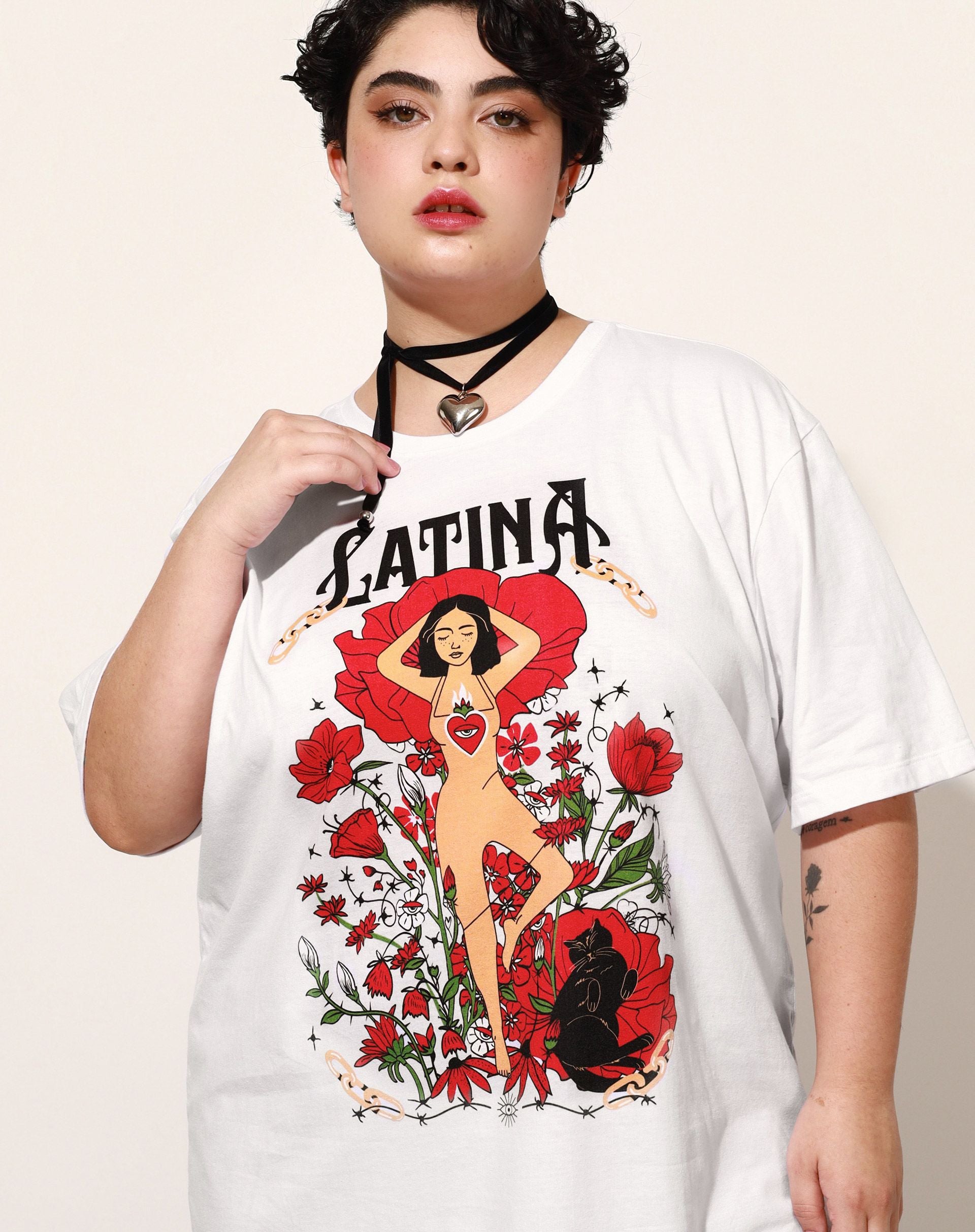 Camiseta T-Shirt Soy Latina  - OFF-WHITE