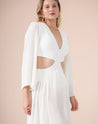 Vestido Aretha Plissado - OFF-WHITE
