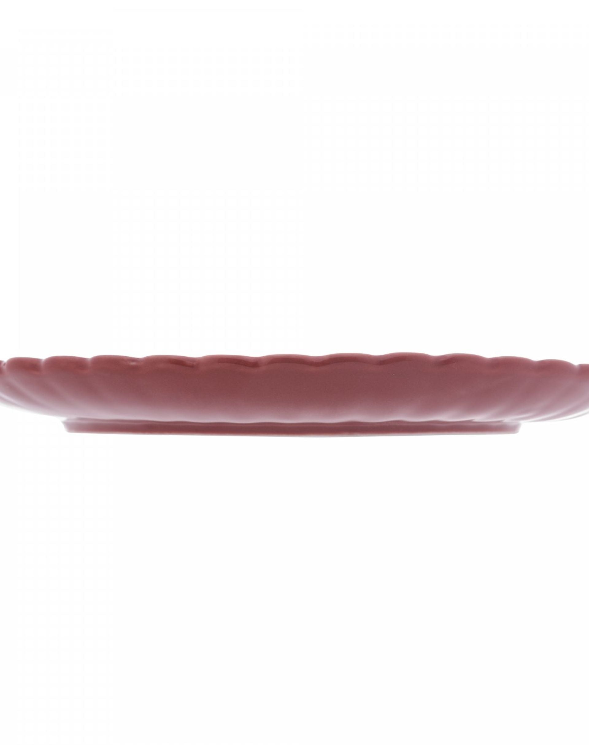 Conjunto 2 Pratos para Sobremesa de Porcelana Pétala Vermelho Matt 20 cm - Wolff - MULTI COLORIDO