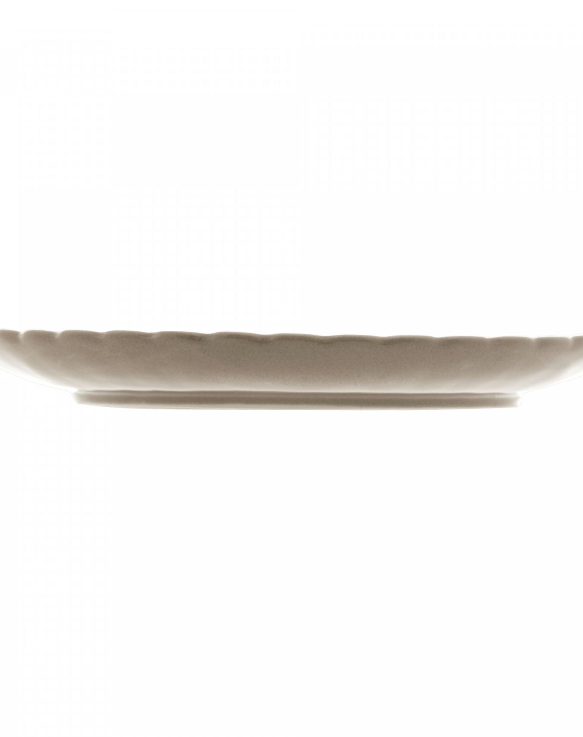 Conjunto 2 Pratos para Sobremesa de Porcelana Pétala Areia Matt 20cm - Wolff - BEGE