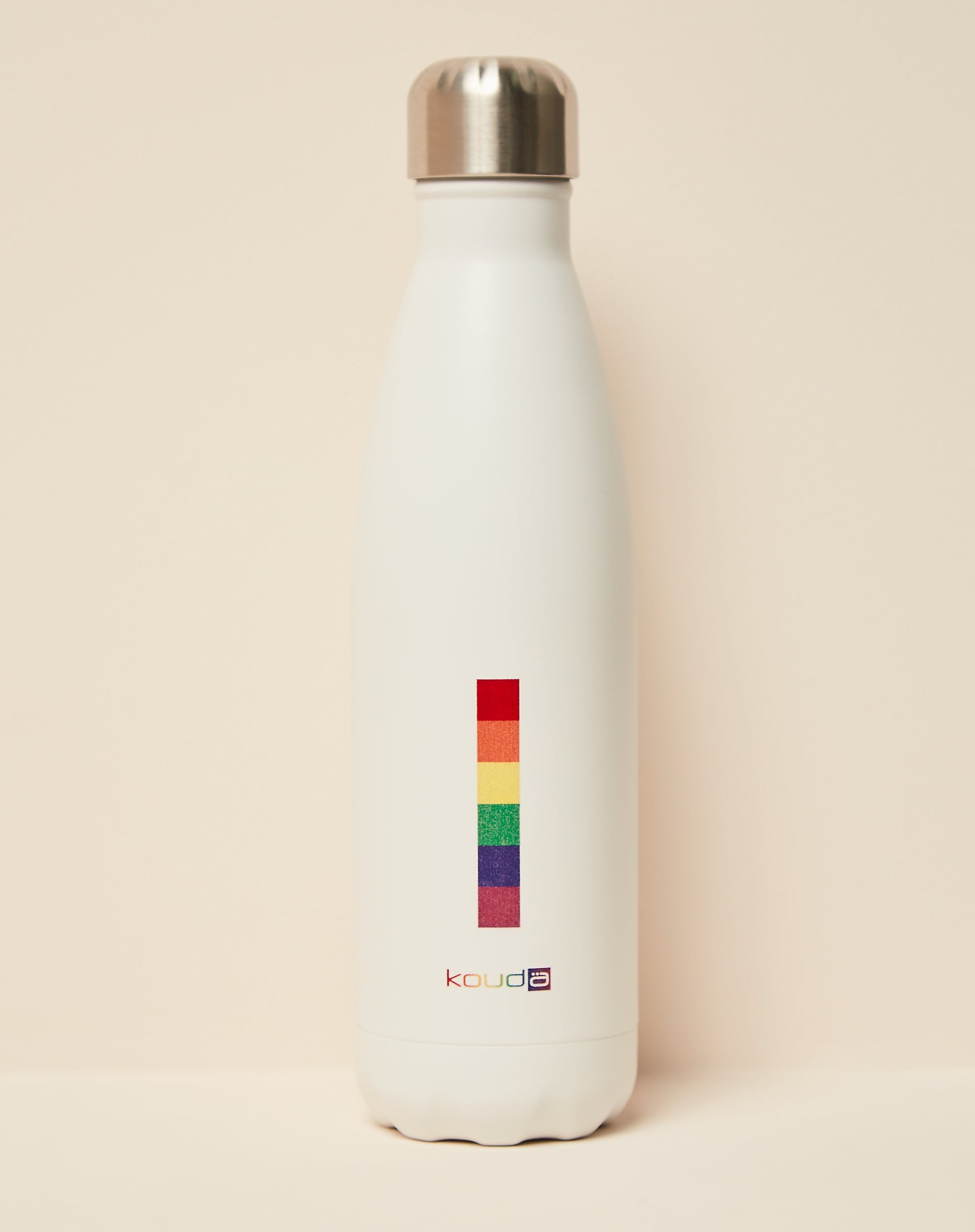 GARRAFA TÉRMICA KOUDA GREY - 500ML - RAINBOW BRANCA