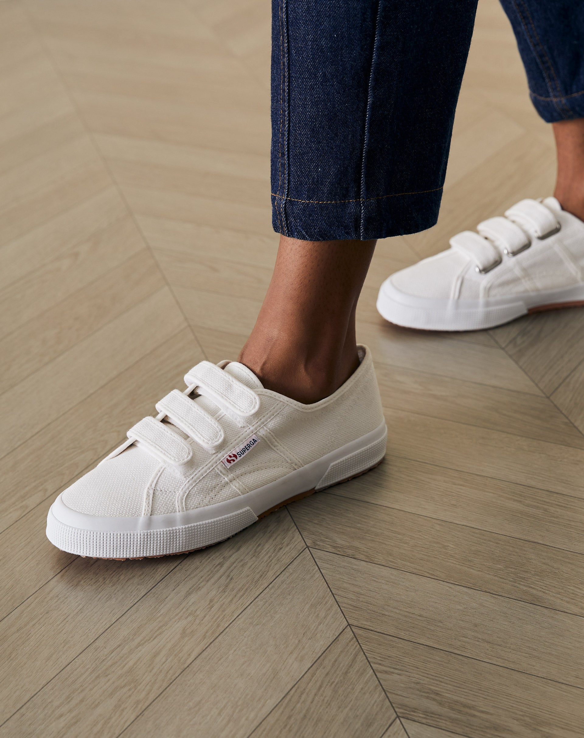 SUPERGA TÊNIS 2750 COTU CLASSIC 3 STRAPS  - WHITE