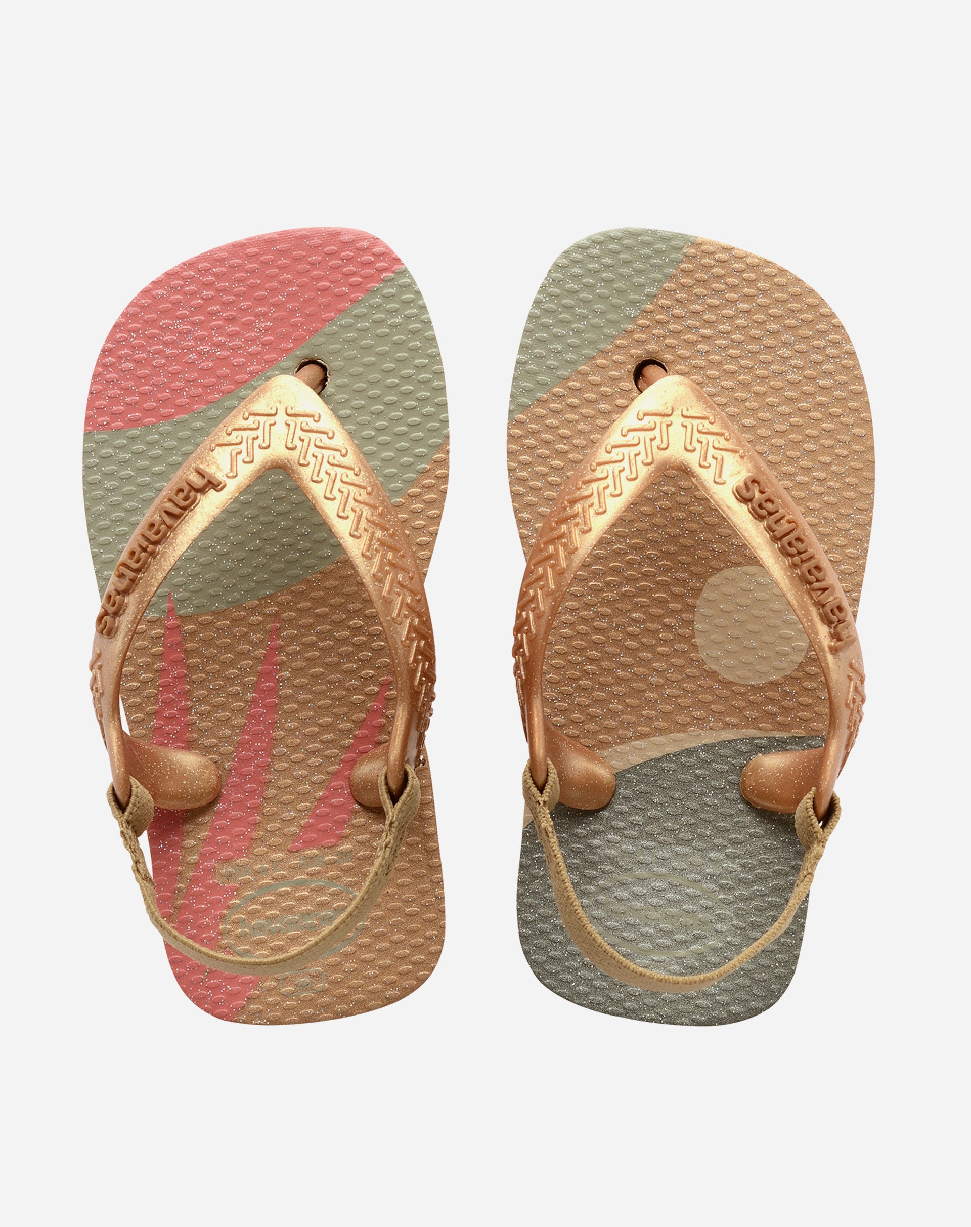 HAVAIANAS CHINELO BABY PALLETE GLOW - AREIA