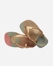 HAVAIANAS CHINELO BABY PALLETE GLOW - AREIA