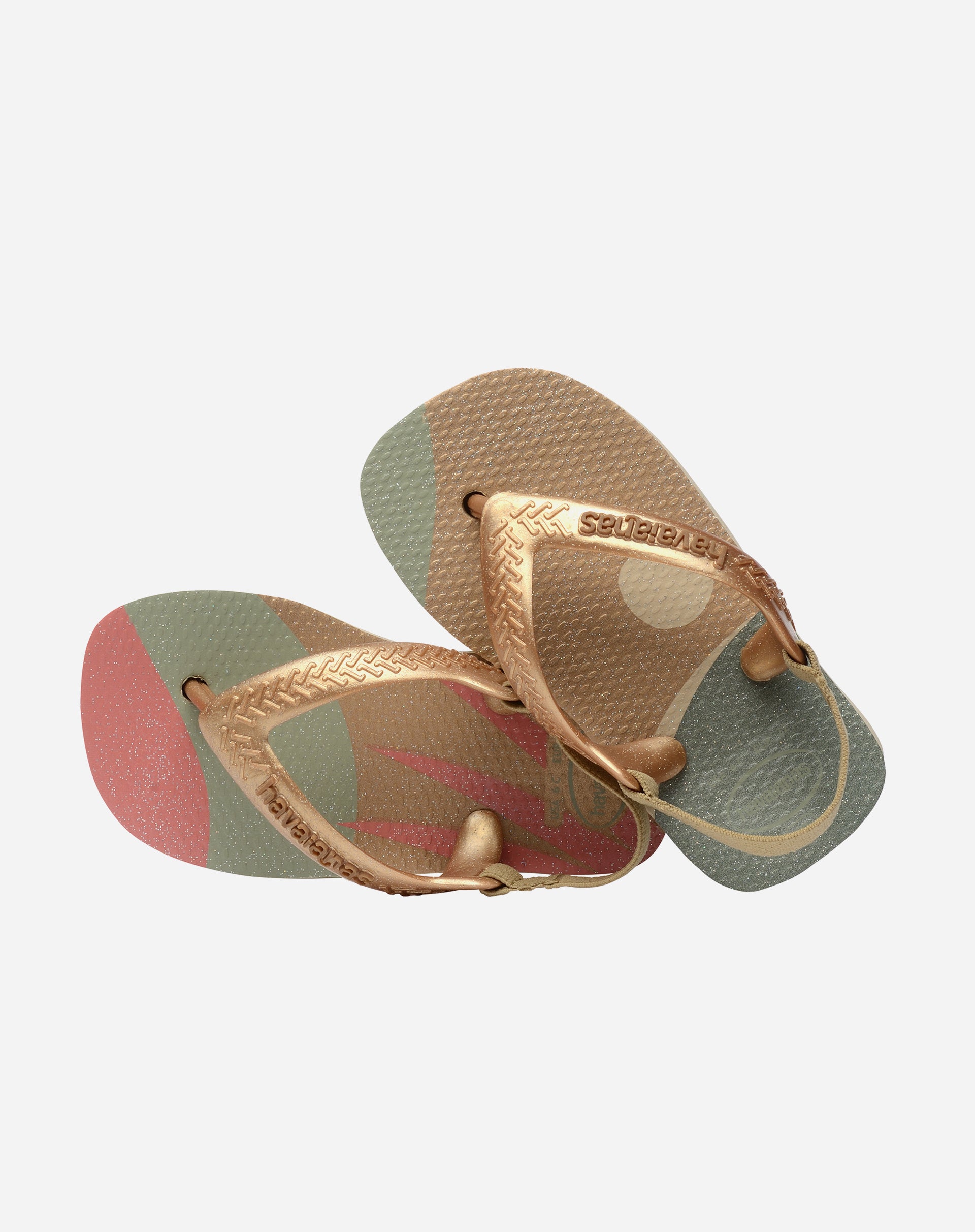 HAVAIANAS CHINELO BABY PALLETE GLOW - AREIA