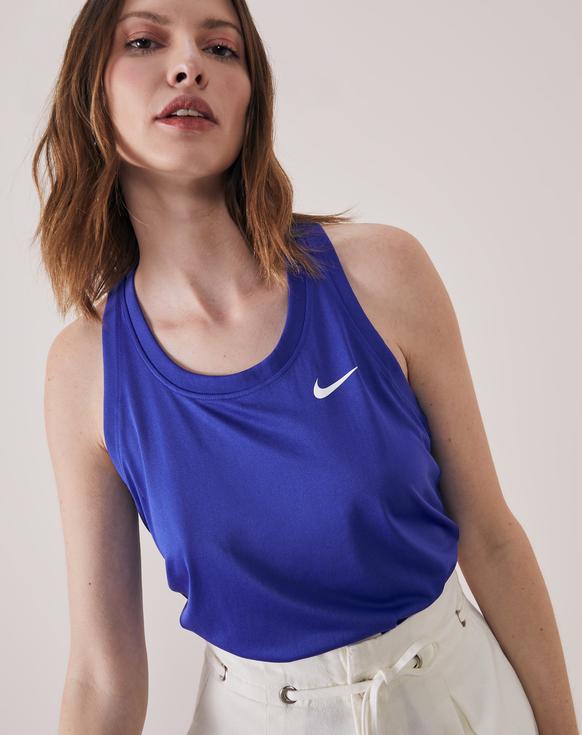 NIKE CAMISETA SEM MANGA NK DF LEG RACEBACK - AZUL