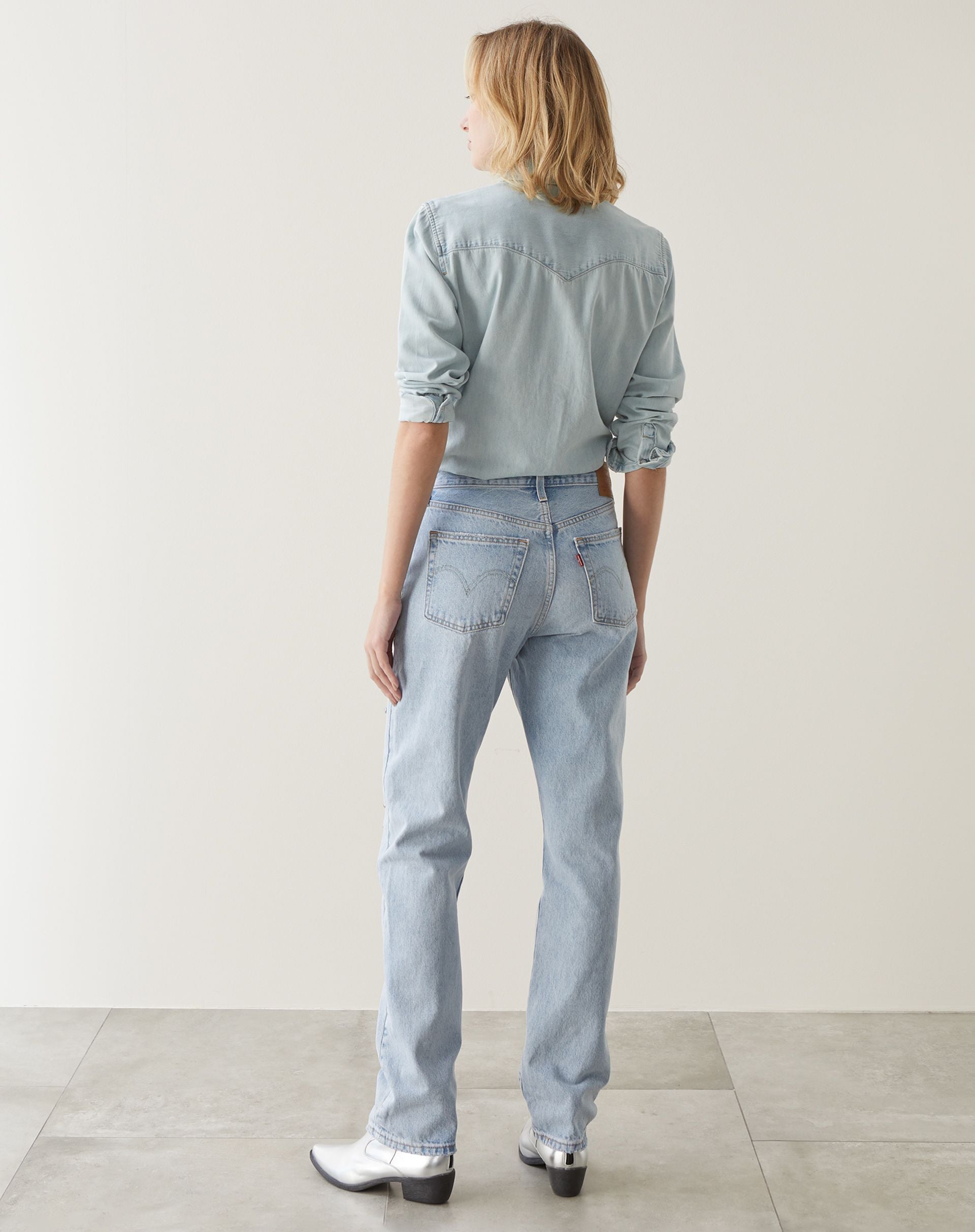 Calça Jeans Levi's 501 For Women - AZUL CLARO