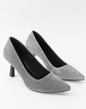 SCARPIN SALTO FINO LUREX - PRATA