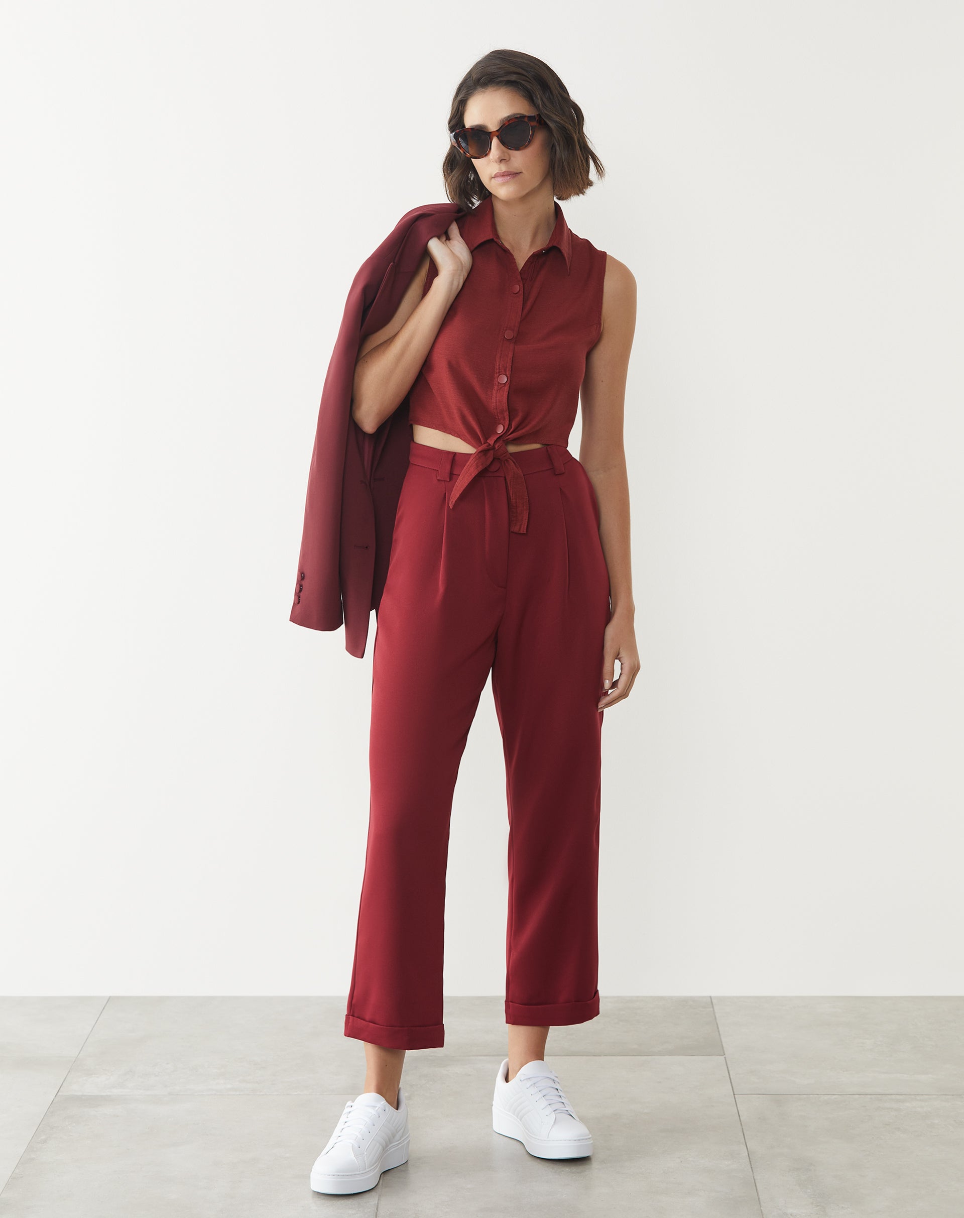 TÊNIS SOLA FLATFORM  DETALHE MATELASSÊ  - BRANCO