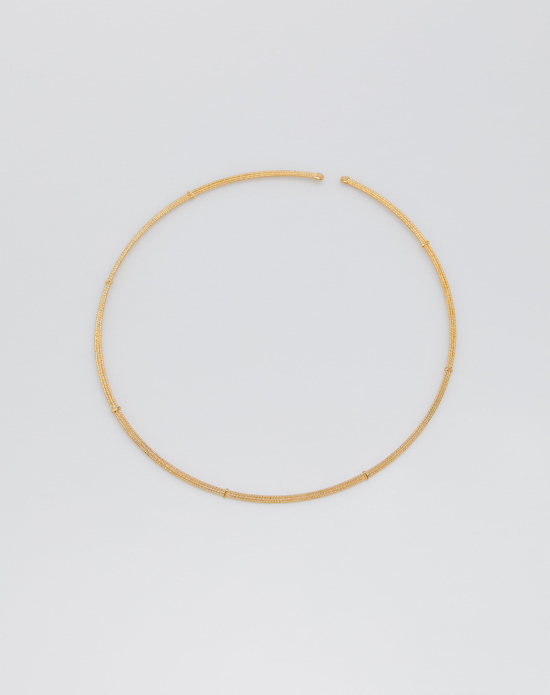 COLAR CHOKER MINIMAL FOLHEADO - DOURADO