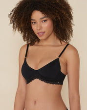 SUTIÃ PUSH UP DETALHES CRUZADOS - PRETO