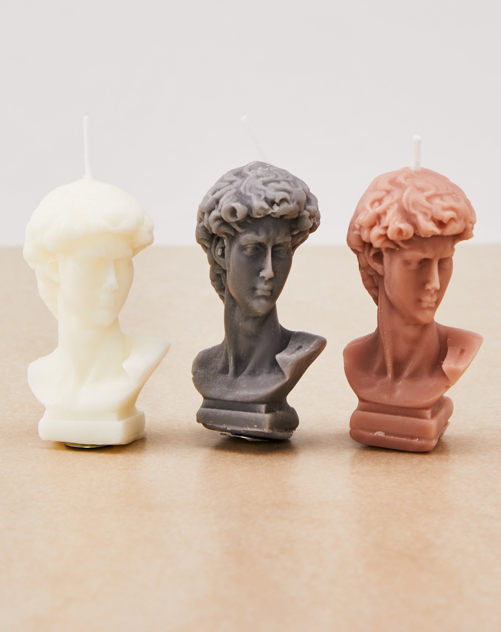 MINI VELAS FORMATO BUSTO - 3 PEÇAS - MULTI COLORIDO