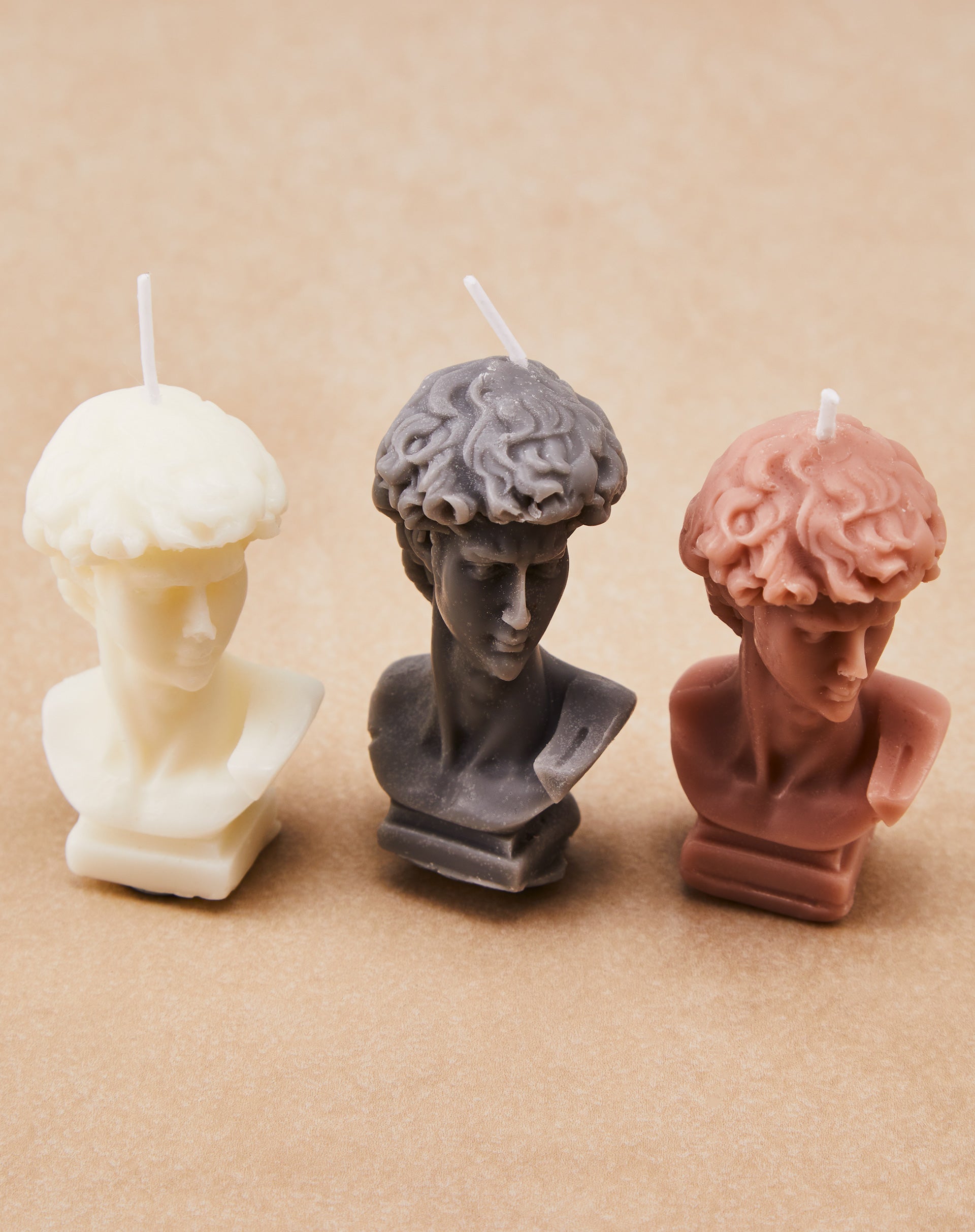 MINI VELAS FORMATO BUSTO - 3 PEÇAS - MULTI COLORIDO