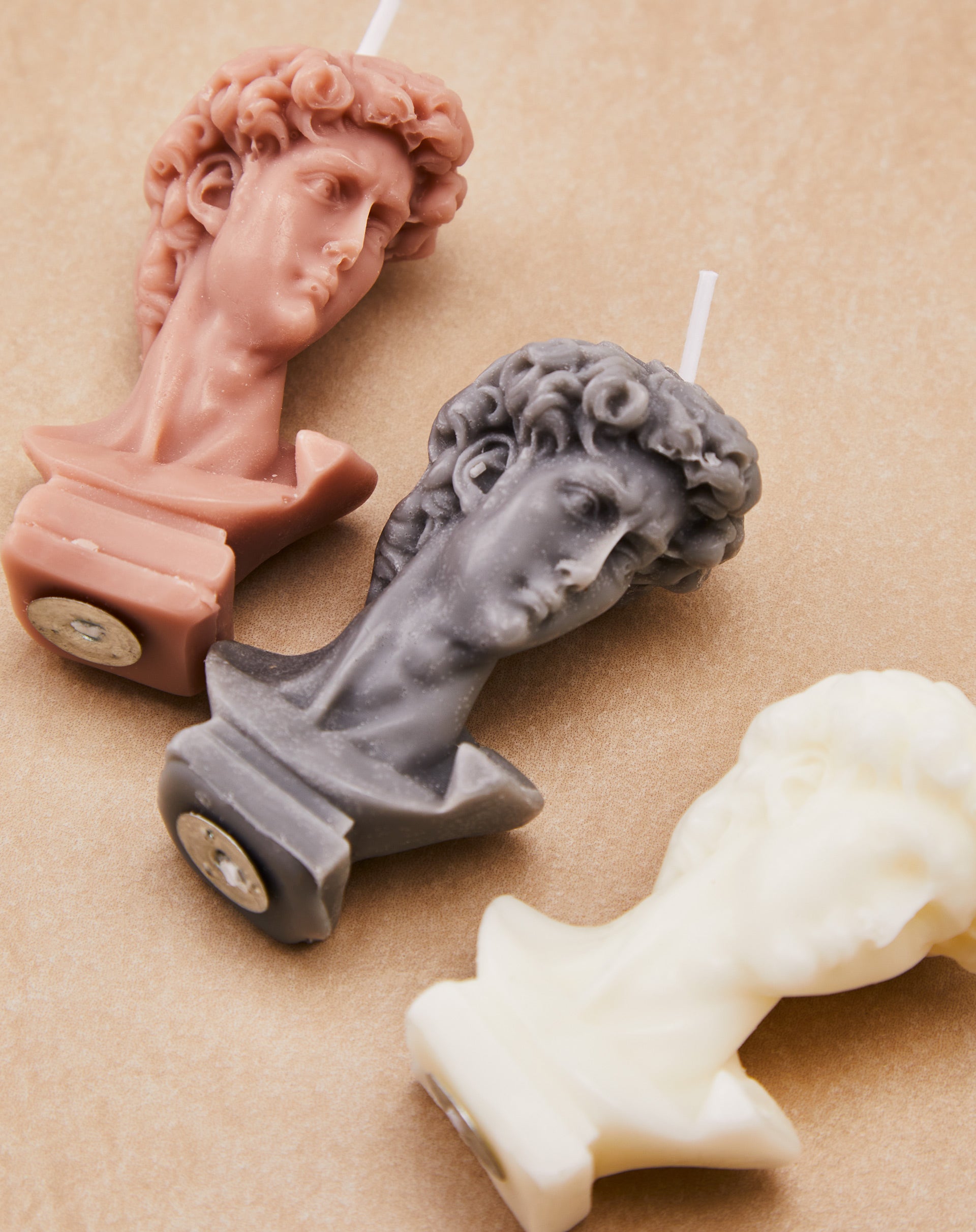 MINI VELAS FORMATO BUSTO - 3 PEÇAS - MULTI COLORIDO