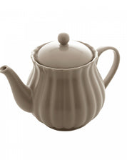Bule de Chá de Porcelana Pétala Areia Matt 950ml - Wolff - BEGE