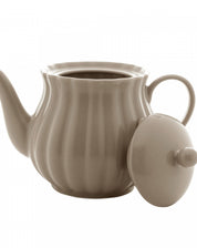 Bule de Chá de Porcelana Pétala Areia Matt 950ml - Wolff - BEGE