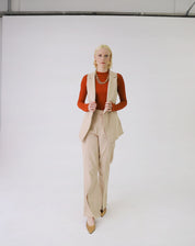 Colete  Cotton Bege - BEGE