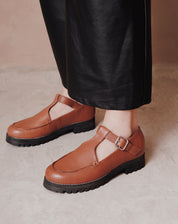 Sapato Mary Jane - MARROM