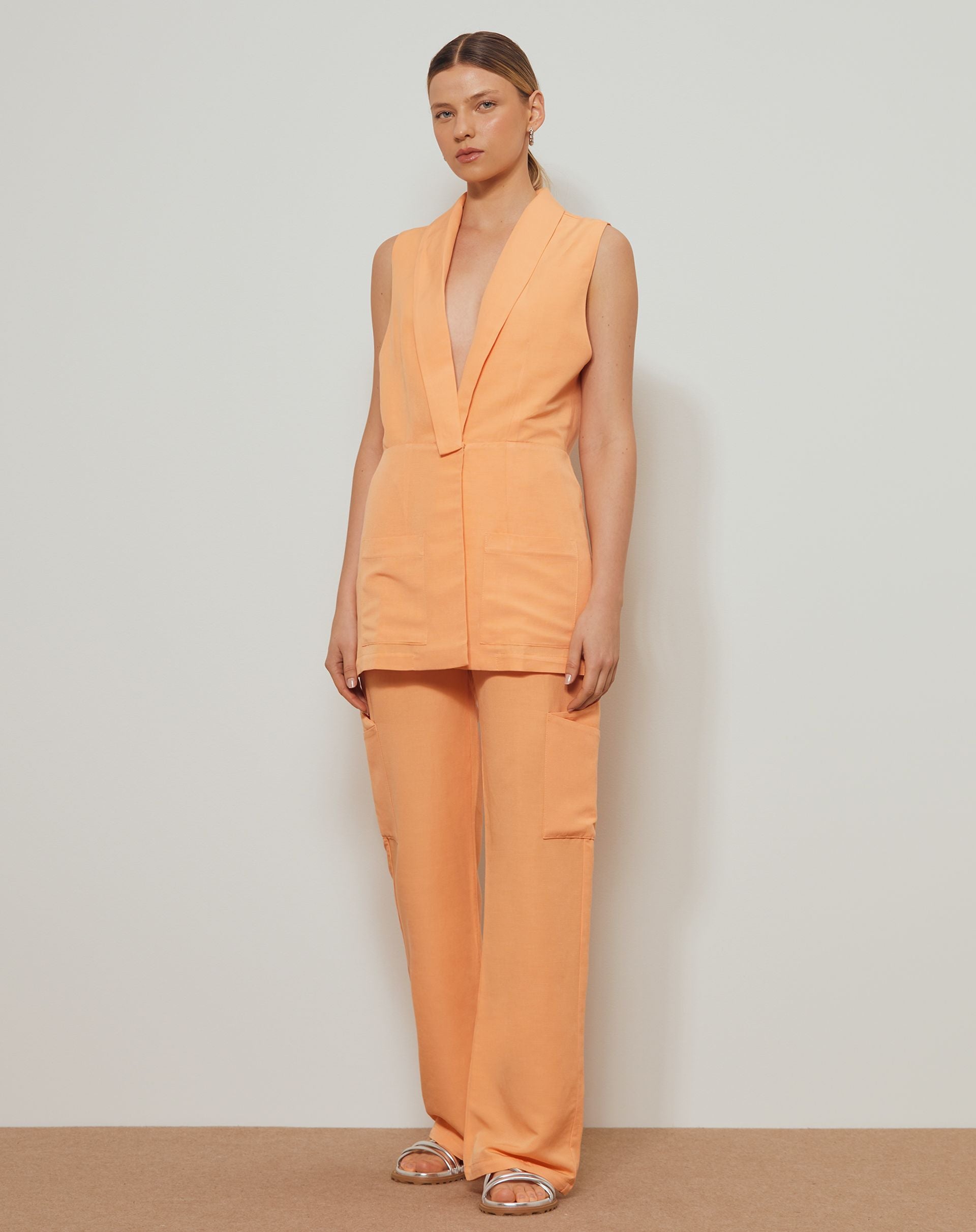 Colete Mali Hai Resortwear - LARANJA