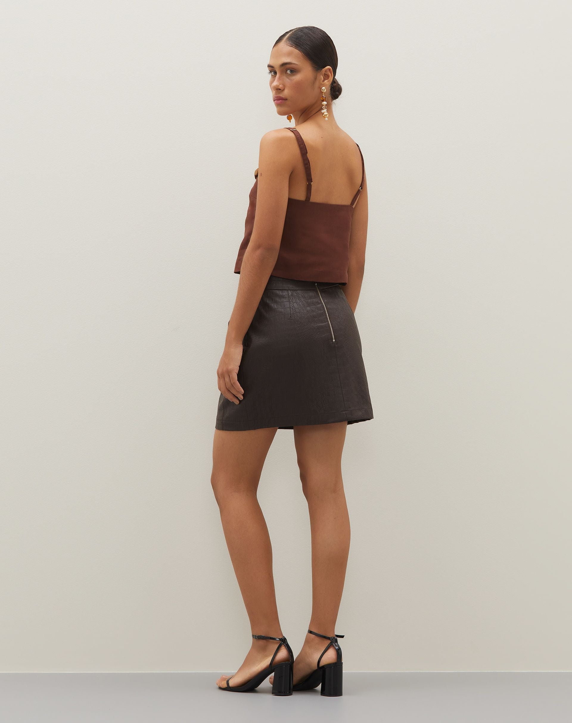 Minissaia Croco - PRETO