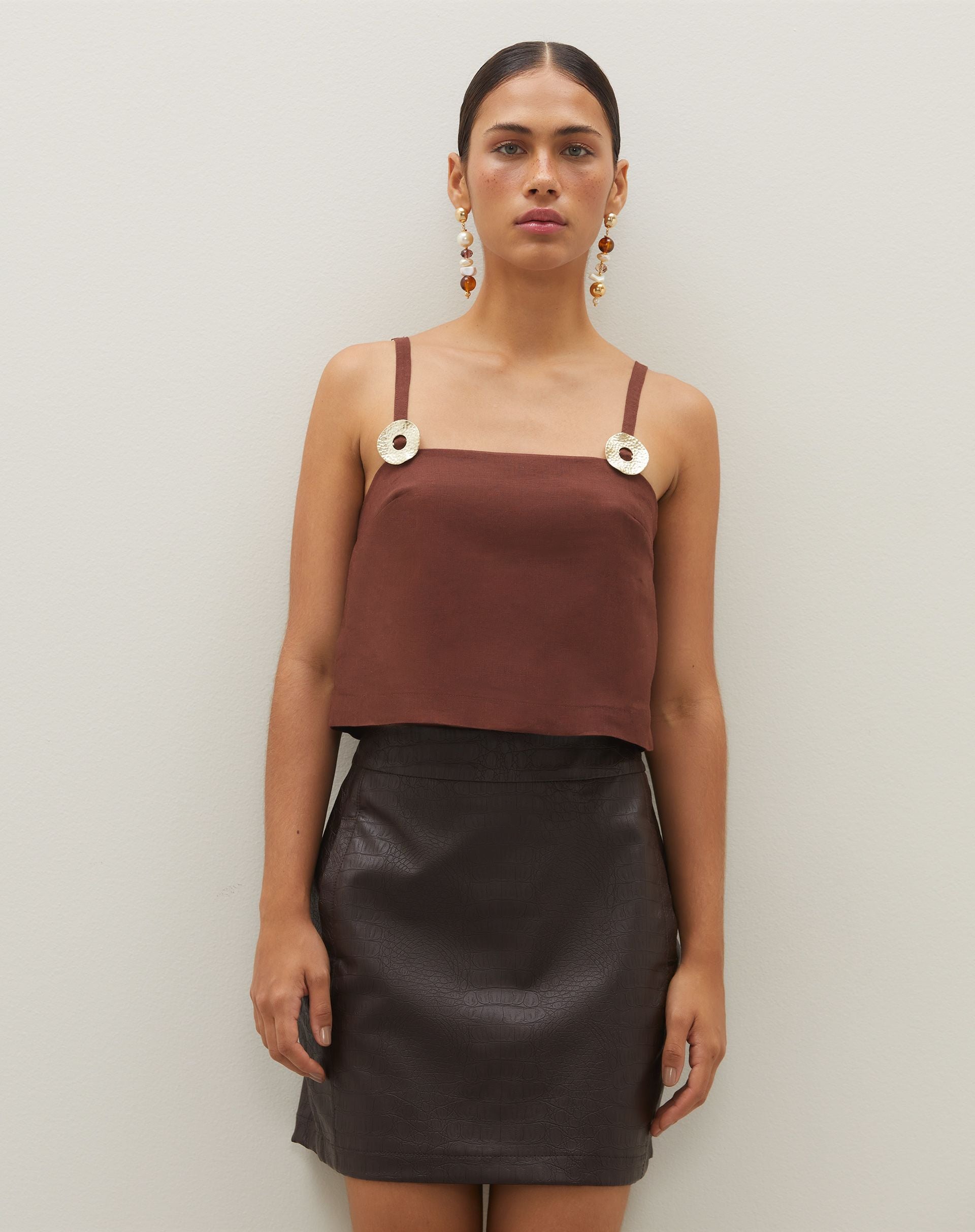 Minissaia Croco - PRETO