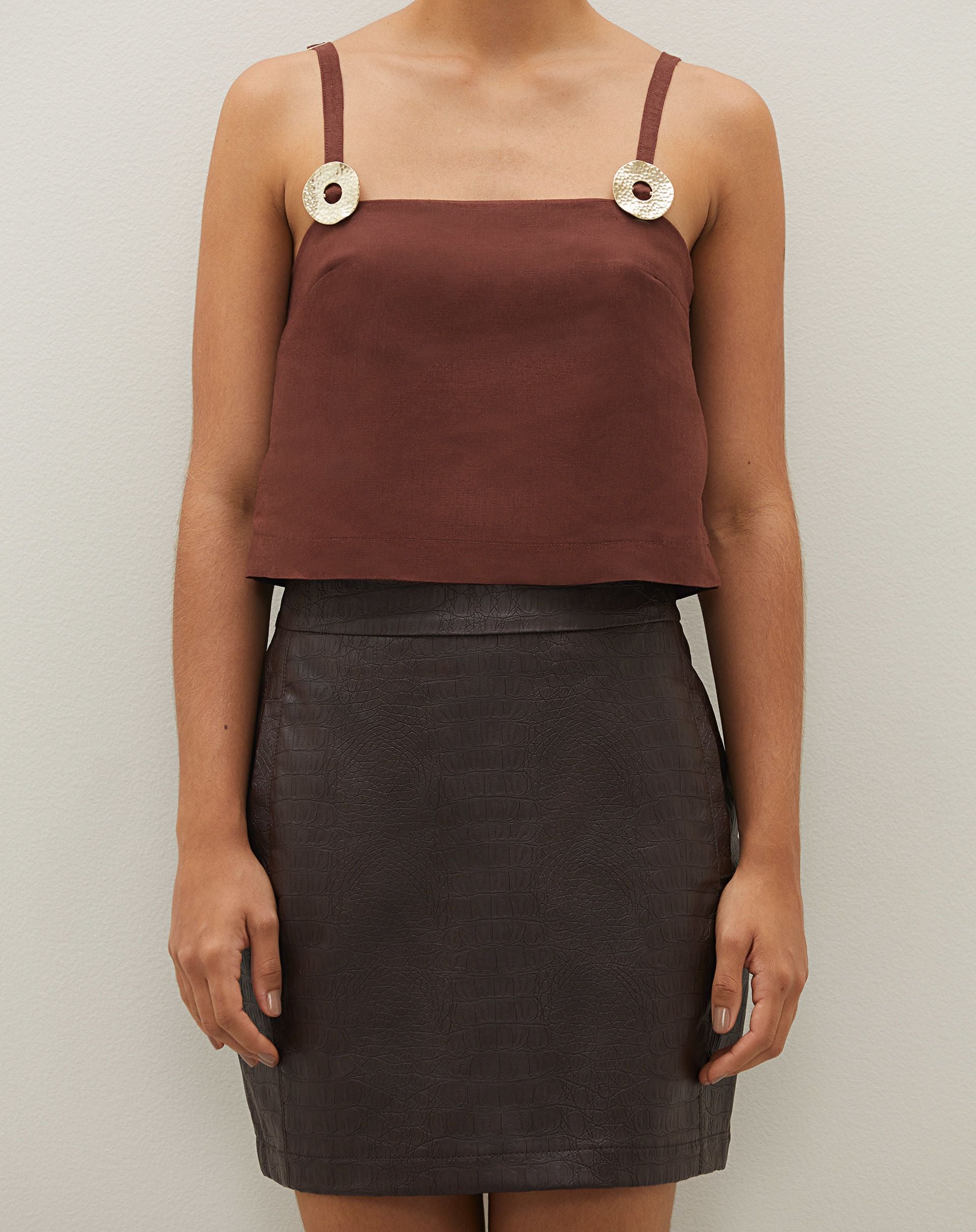 Minissaia Croco - PRETO