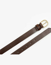 Cinto  Feminino com Fivela Redonda - MARROM