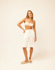 Bermuda com courinho verano - OFF-WHITE